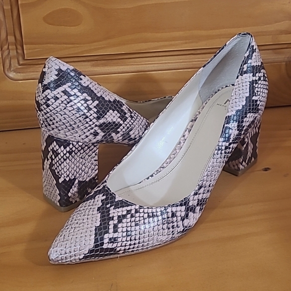 Marc Fisher Ltd Python Print Block Heels - Picture 7 of 13